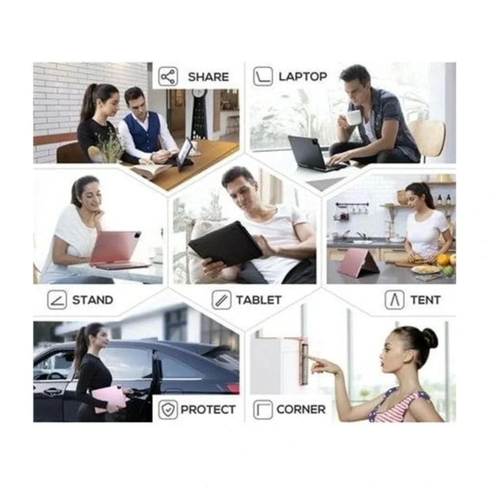 typecase 360° Keyboard Case Backlit iPad 10.2/Pro 10.5/Air 3 w/ Pencil Holder Bl